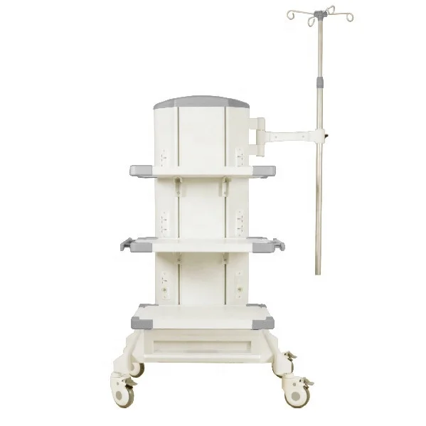 Surgical Multilayer Instrument trays Mobile nursing trolley Anesthesia Trolley Endoscope Cart
