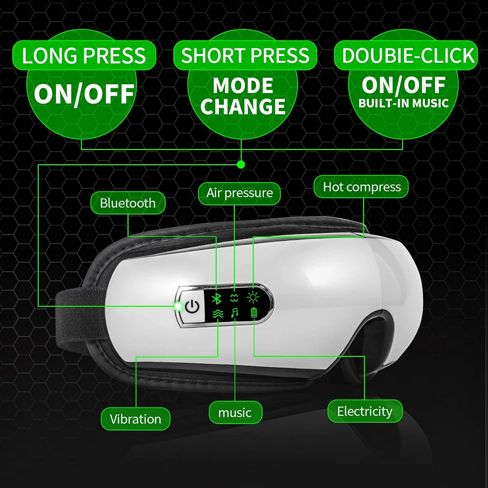 Светящаяся микротоковая портативная маска для глаз от физической мудрости Массажная Терапия ausrushock массажное оборудование
