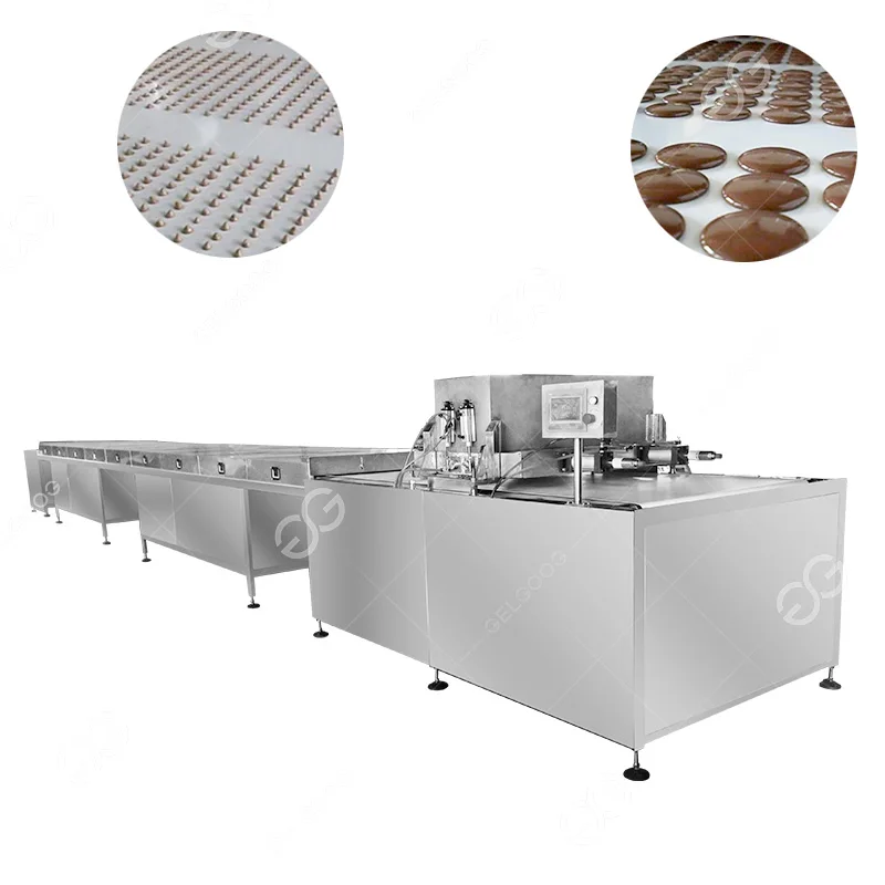 Chocolate Coating Rotary Chocolate Drop Dripping Machine Only Chocolate Chips Depositor Machine For Sale