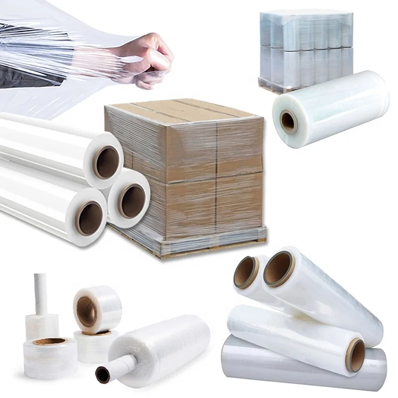 500mm width 450m long 5kg big roll Hand Use Stretch Film Pallet Wrap film for Furniture protection