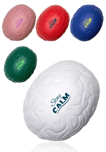 Factory Direct Sale Medical Antistress Slow Rising Pu Foam Brain Shape Stress Ball For Gifts And Premiums