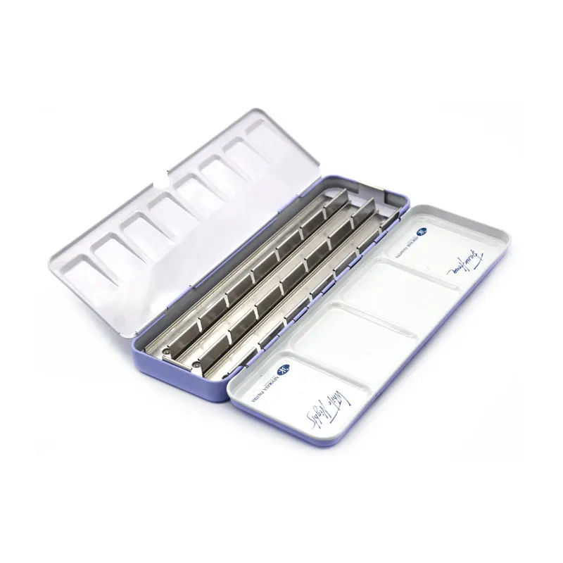 24 Watercolor Paint Palette Set Empty Watercolor Tin Box Palette Tray Metal Paint Case Portable Paint Box Palette Travel Tins