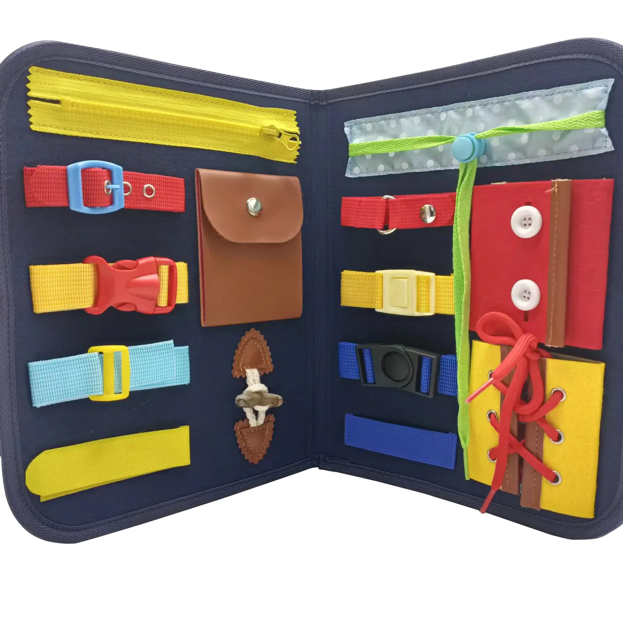 Premium Kids toys Montessori Educational toys Felt Fabric Educational Busy Board for Toddlers