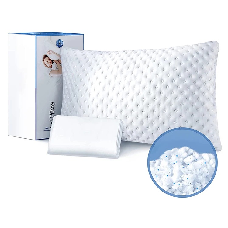 factory wholesale bamboo pillow customized ergonomic cervical high quality memory foam pillow cooling