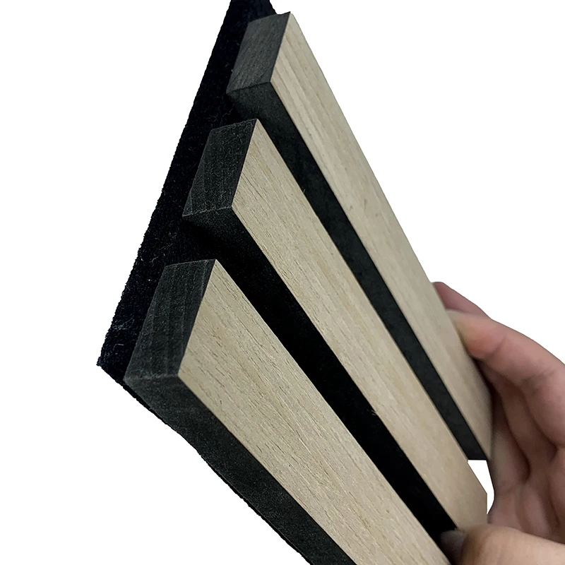 3 Sided Veneer Akupanel Acoustic Wood Slat Ceiling And Wall Panels Sound Proof Wall Panels
