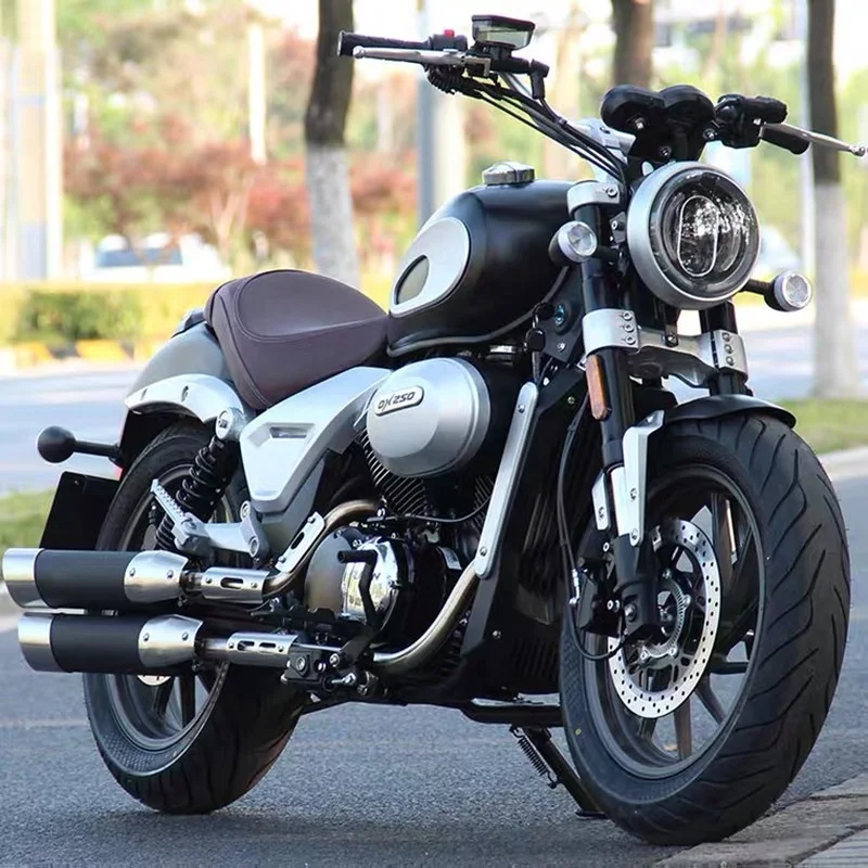 New Jazz DX250 Retro Prince V-Type Double Cylinder Sports Car Cruiser Motorcycle Street Legal