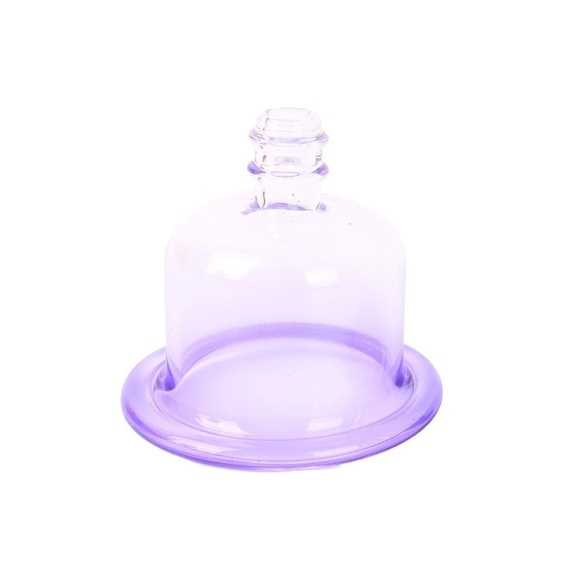 Wholesale purple cup set set transparent glass cupping health center home tools cold glass cupping machine