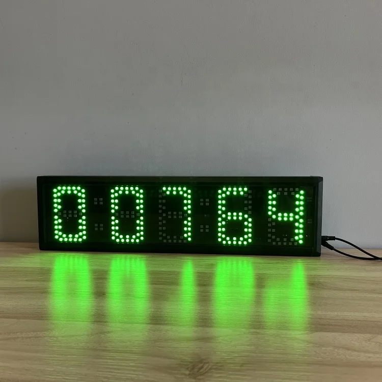 5 Inch 5 Digits Marathon LED Timer Indoor Countdown Race Clock Tripod Running Timer