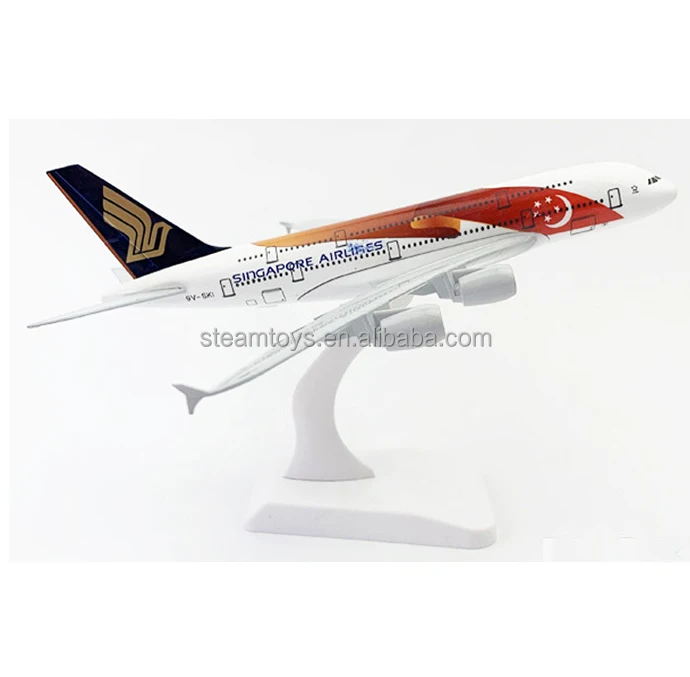 20CM Collectibles Aircraft Model Singapore Airline A380 Diecast Airplane Airbus 380 Metal Vehicle for hot sale