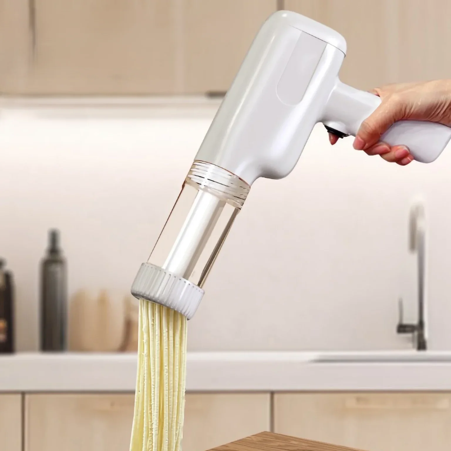 Household Electric Pasta Maker Machine Handheld portable Auto Squeezing Noodle Maker Pasta Detachable Easy Clean Pasta maker