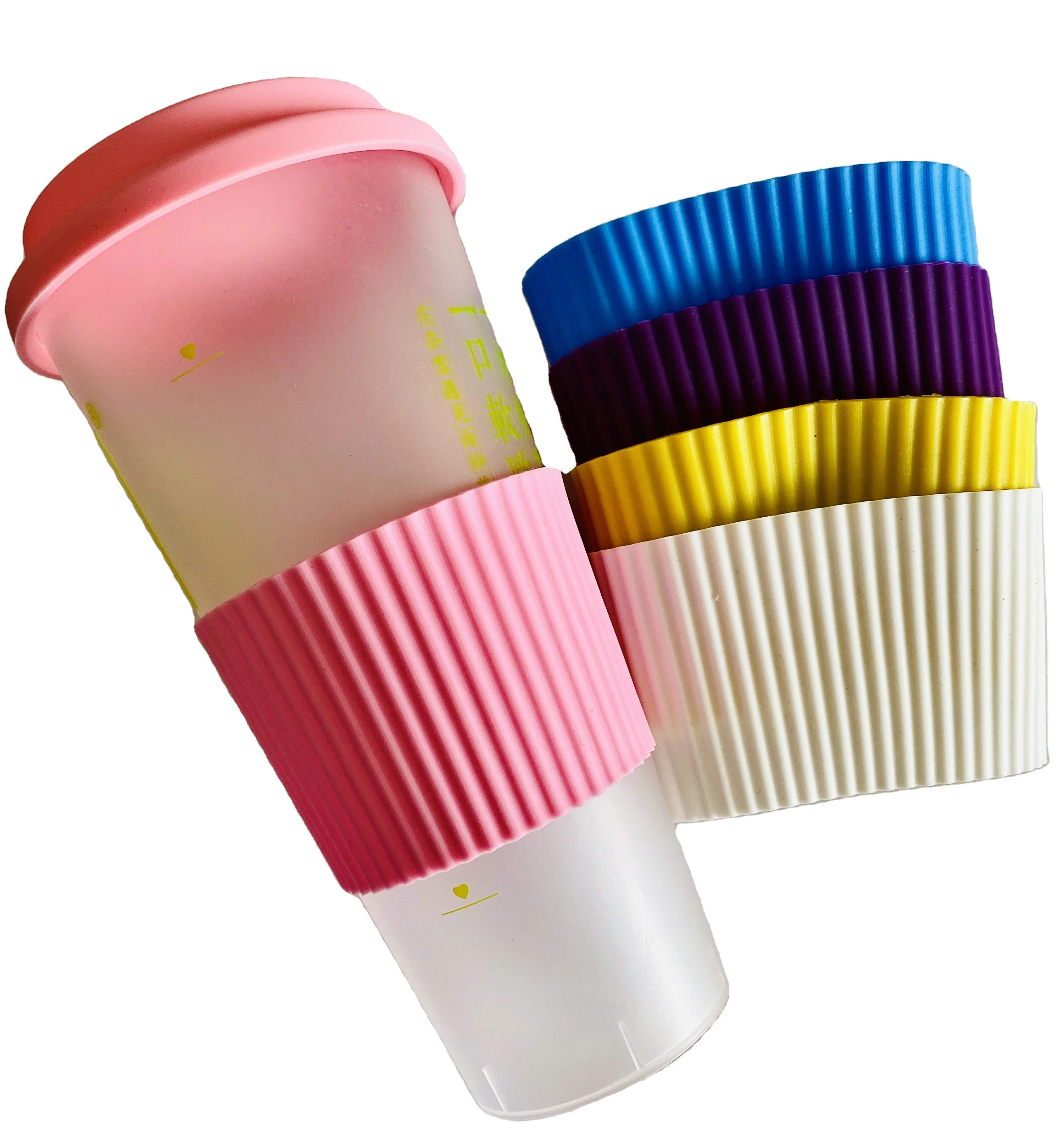 
eco-friendly food grade Silicone Sleeve for Coffee mug cup 