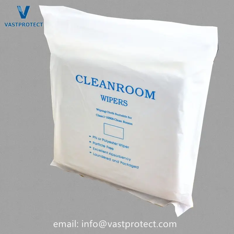 Laser Sealed Lint Free 100% Polyester Double Knit Cleanroom Wipers