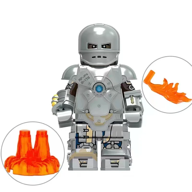 CQ01 Iron and steel machine Mark armour helmet CQ01-A plastic Mini Blocks Building Block Toys boys Kids