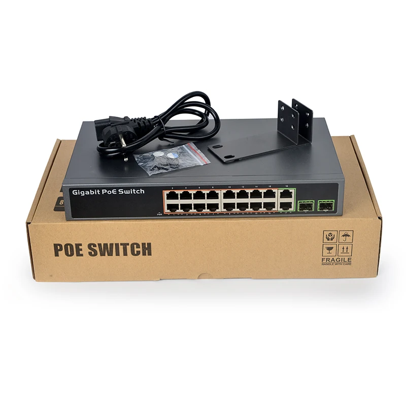 Сетевой коммутатор SDAPO PSE3216S, 250 Вт, 16 портов, стандарт POE