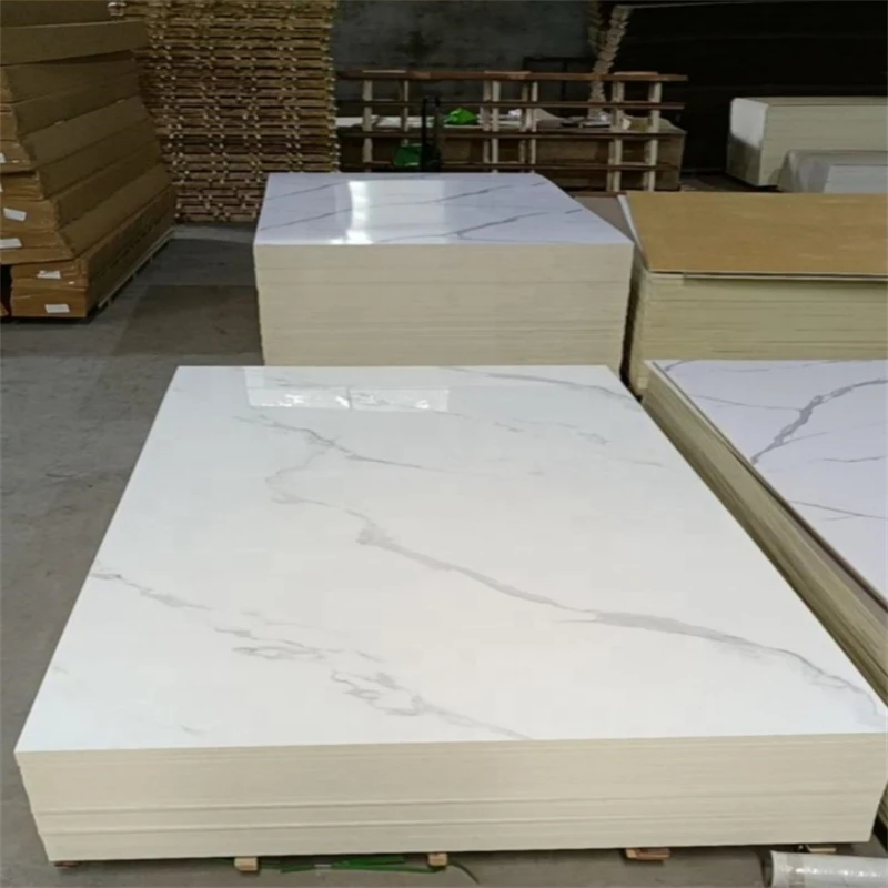 UV Marble Wall Panel PVC Marble Sheet Waterproof Wall Panels Flexible For Interior Wall Decoration