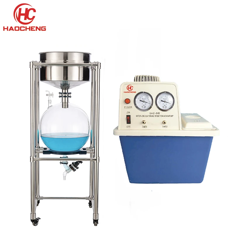 100L Glass Receiving flask Buchner Funnel Vacuum Filter for vacuum pump