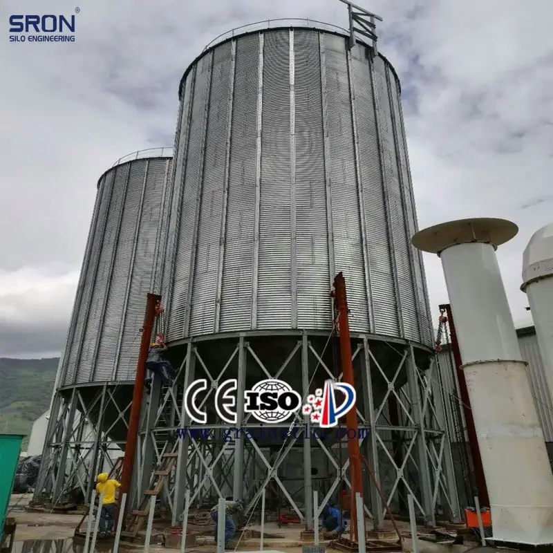 1000ton Кукурузы Хранения оцинкованной пшеницы зерна силоса для продажи