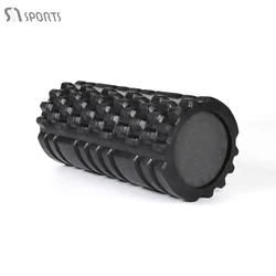 High Density Foam Fitness Gym Exercise Roller Black EVA Yoga Grid