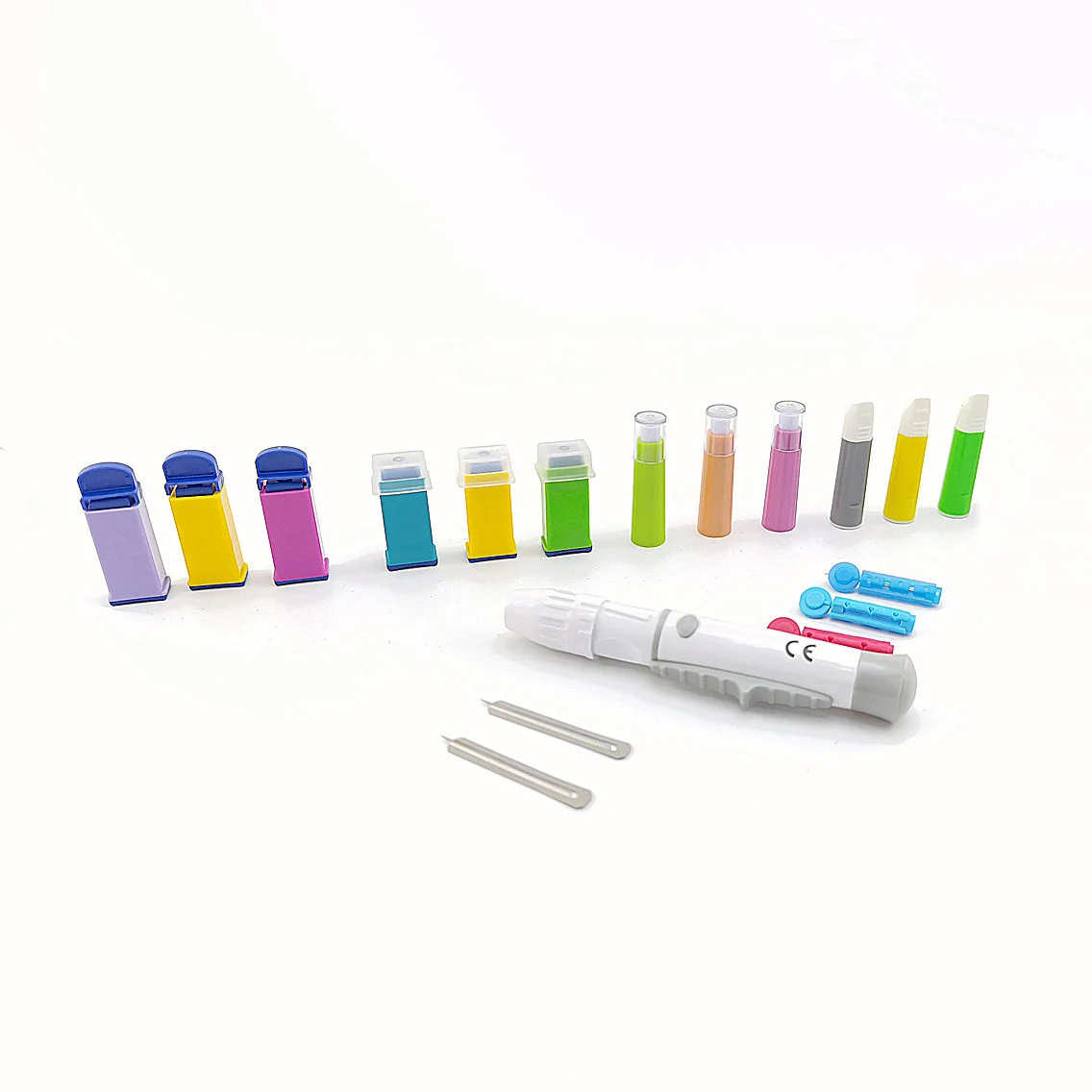 safety  sterile twist type stainless steel needles blood collection disposable twist plastic blood lancet and lancing device