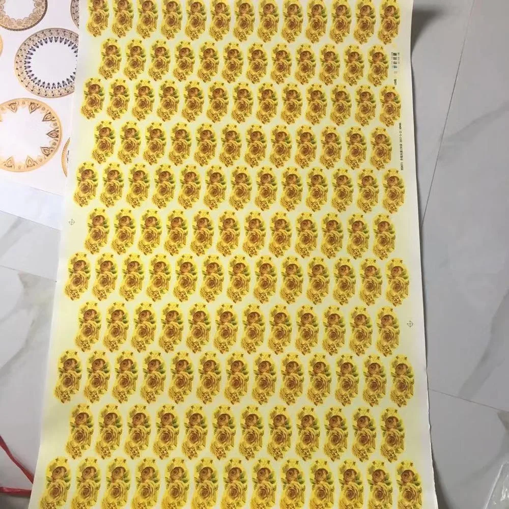 High Temperature 20 Sheets Water Slide Transfer Designs Film Pigment Decal Paper Peel Paper for Ceramics Mug