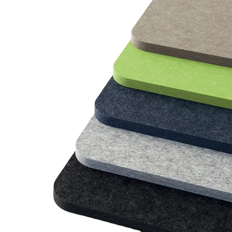 Eco-friendly Recyclab PET Acoustic Felt Panels Sound Absorbing Ceiling Acoustic Panels