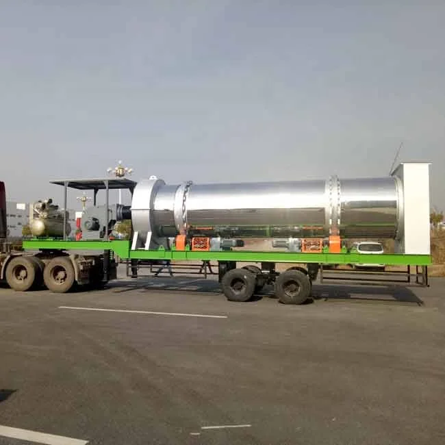 Zoomline  mobile asphalt plant equipment with 80THP capacity in Bangladesh