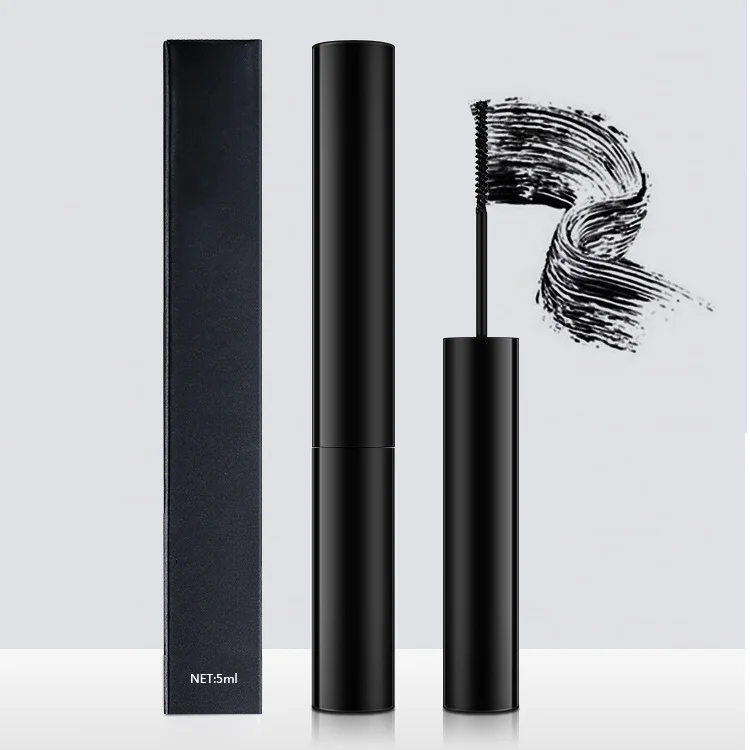 Free Sample OEM ODM Private Label Black Mascara Eyelash Curling Thick Mascara Slim Brush Head Eyelash Enhancing