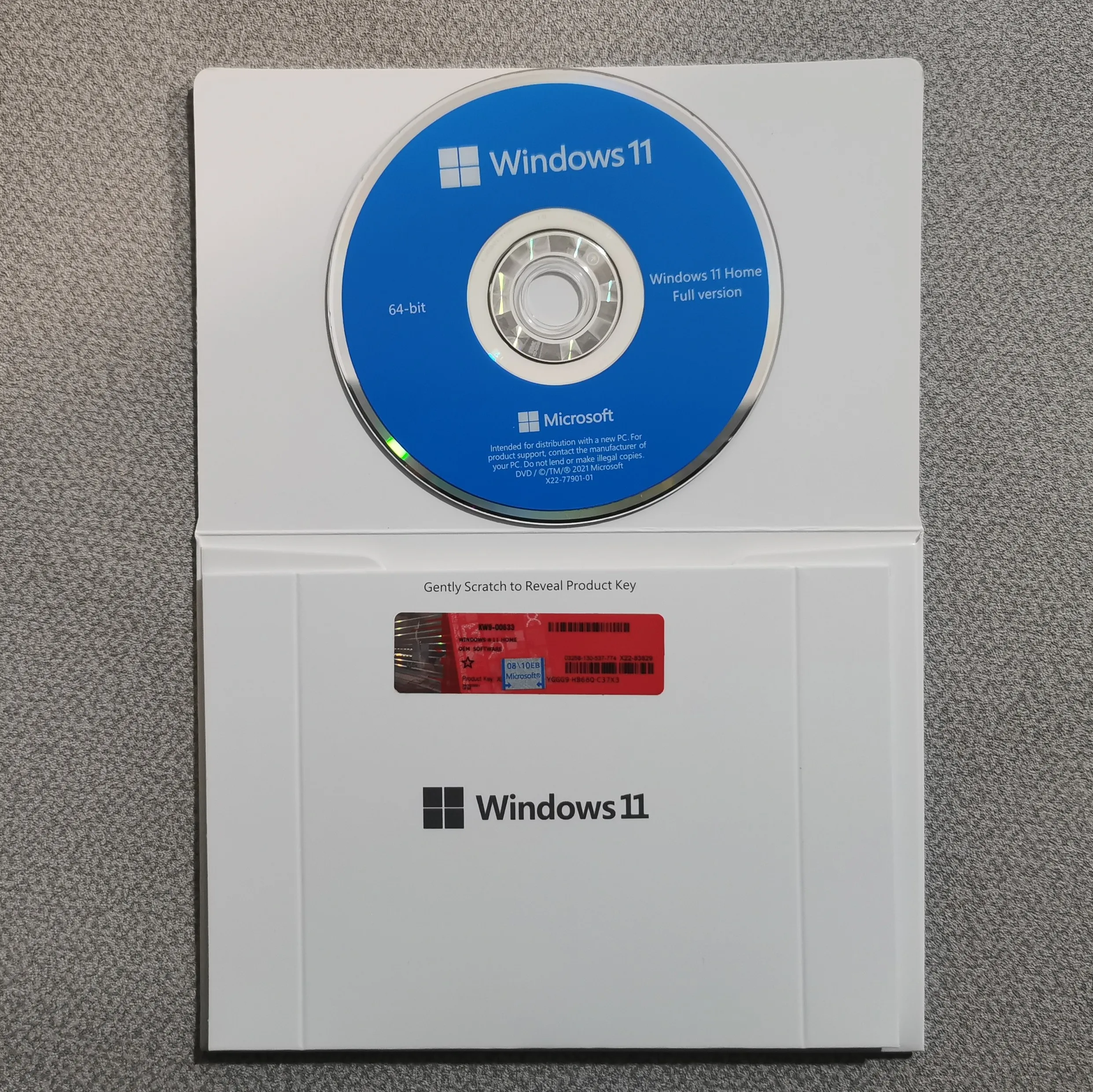 WIN 11 HOME 64BIT OEM Полный пакет Английский 1 PK DHL Бесплатная доставка