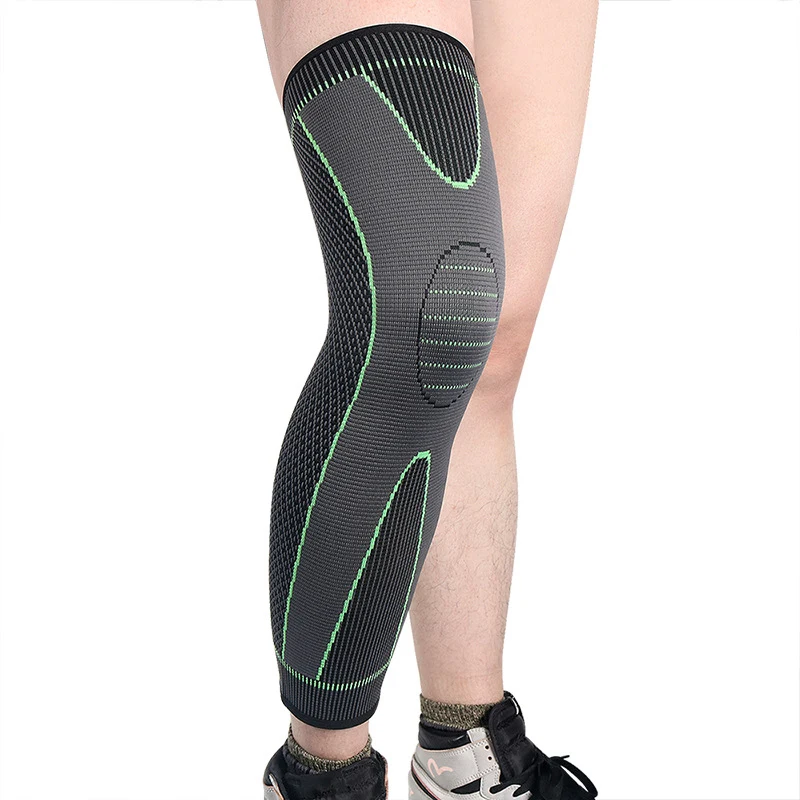OEM Full Leg Knee Compression Sleeve Long Knee Pads Running Leg Sleeve Cycling Knee Pads Support For Basketball Football
