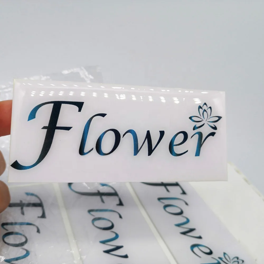 New hot sell customized color printing epoxy resin adhesive dome epoxy logo accessories