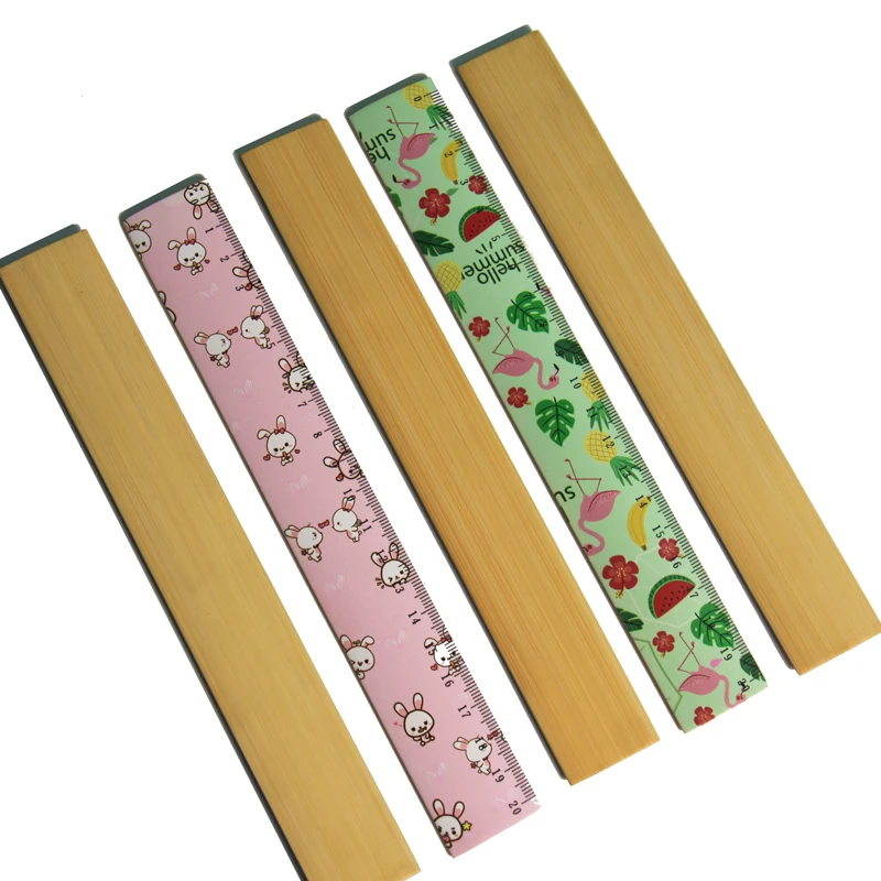 Color Printing Bamboo Ruler for School Student