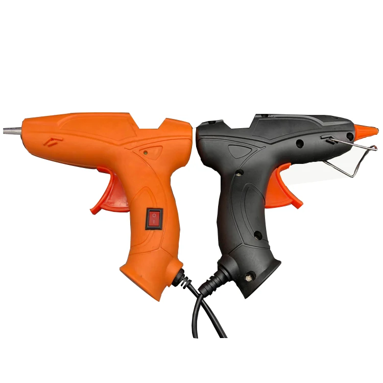 20W Professional Aluminum Nozzle Hot Melt Black Glue Gun