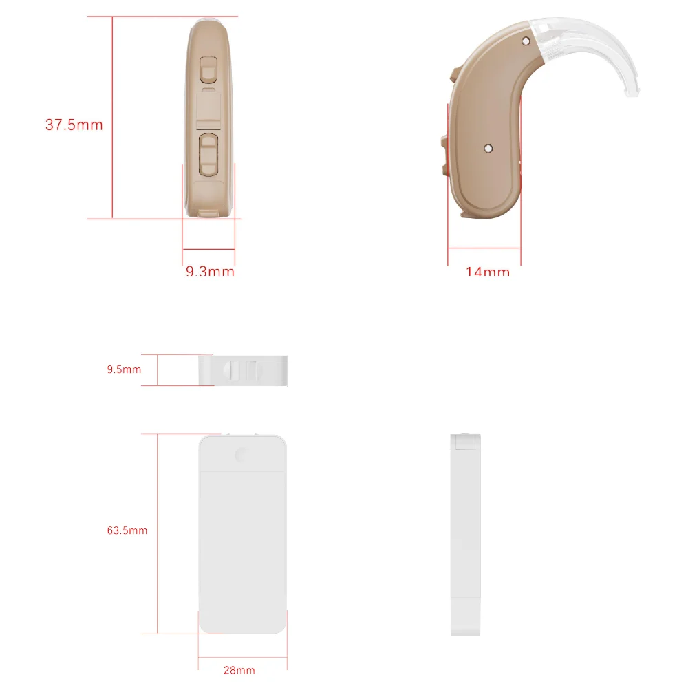 Elderly Care Wholesale BTE Digital Hearing Aids Receiver