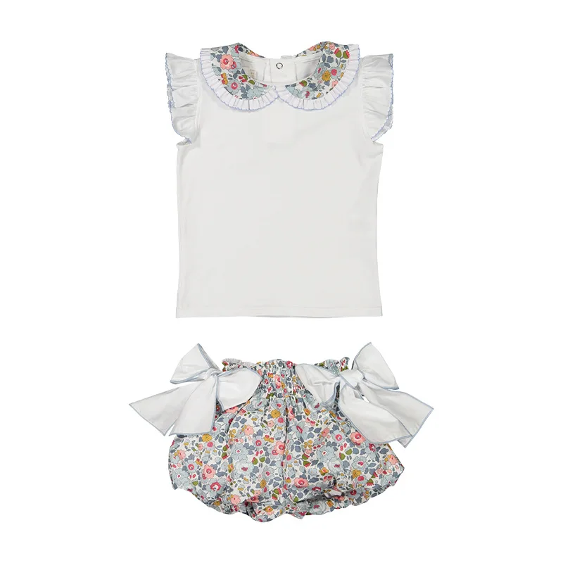 Girls Clothes Girls Clothing Sets Kids Clothes set bowknot  Design Children Clothing Girl Tops+Skirt