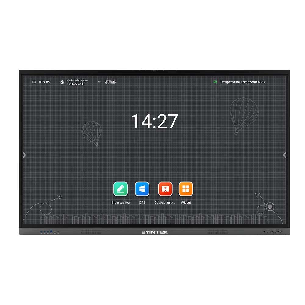 Hope86 inch Digital Boards Black without camera Android White LED School Office Whiteboard Interactive Smart Board Touch Screen