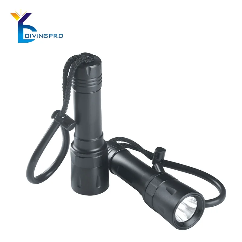 Dive flashlight underwater torch slide switch diving flashlight