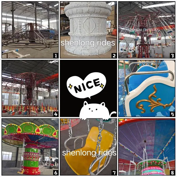Children Park Items Theme Park Top Rides Electric Swing Flying Chair Games for Sale