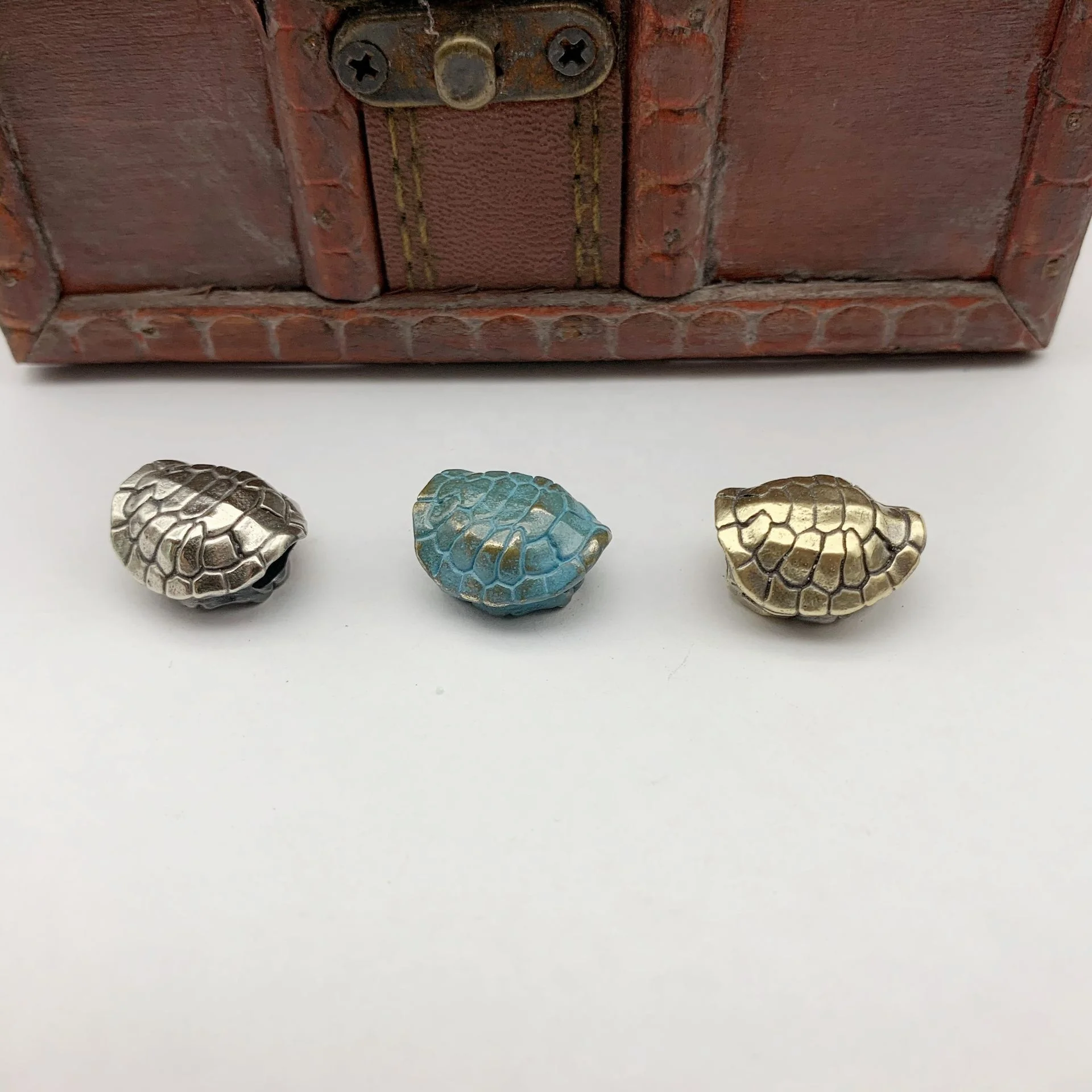 DIY Paracord Keychain Accessories Bracelet Necklace Pendant Bead Good Quality Punk Charm Antique Brass Turtle Shell EDC Beads