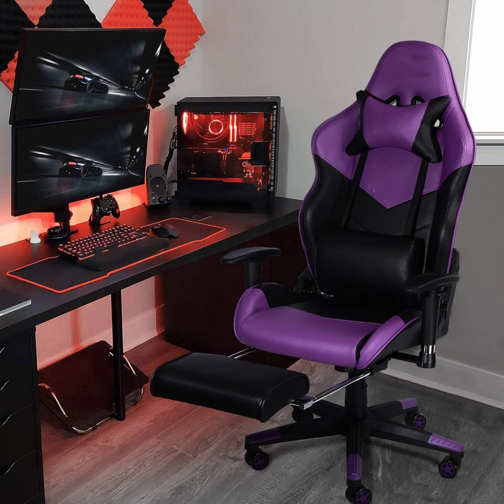 JL Chile Purple Silla Gamer Direct Manufacturer New Rocker E-Sports Worker Racing Gaming Chair For Game Player