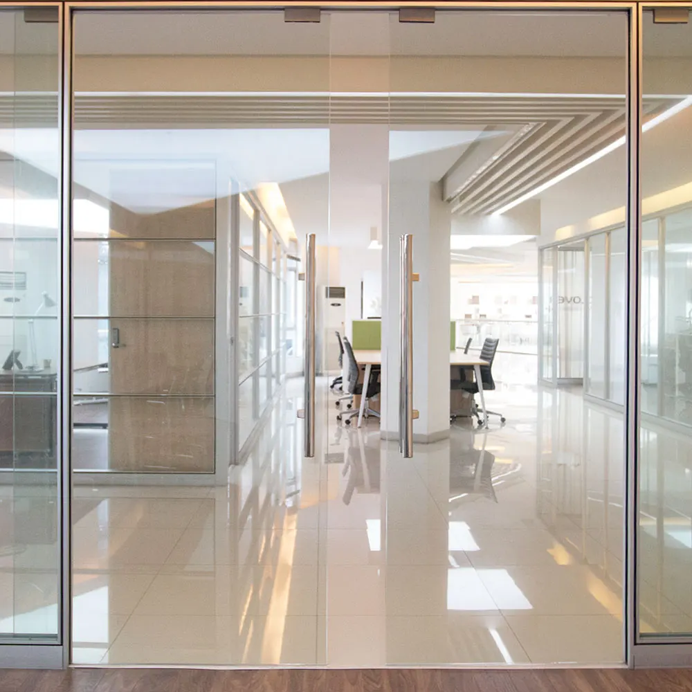 Xinda Clover HK85 окисленный Цветной алюминиевый профиль офисная модульная разделительная стеклянная Съемная перегородка с раздвижной дверью