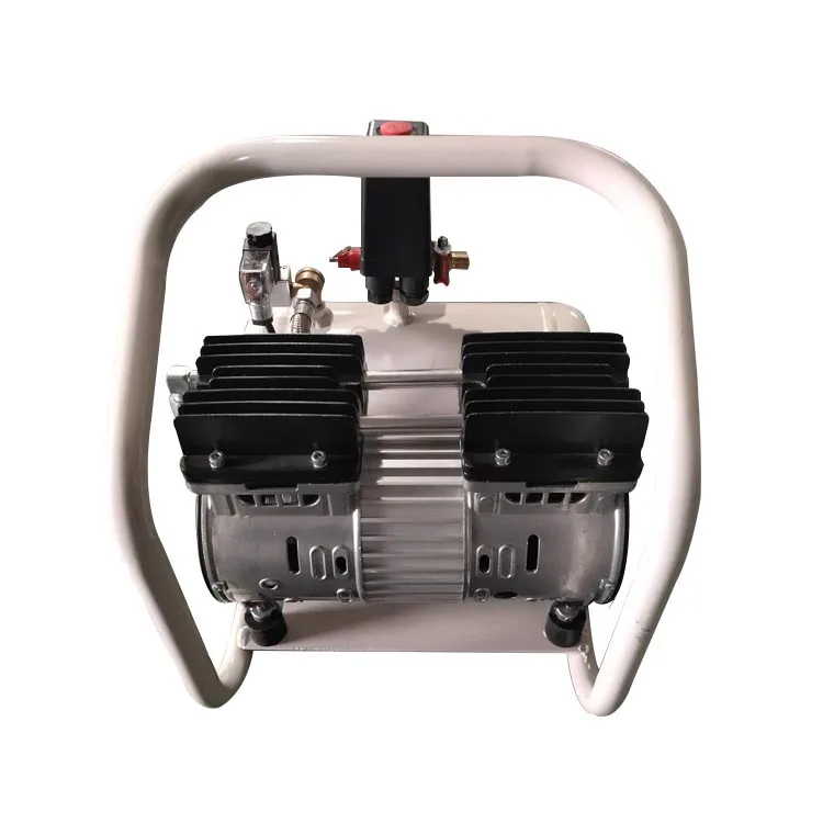 Silent air compressor, Portable Oil Free low noise High Efficiency 550w/50HZ Quiet air Compressor 6L for medical GDY601-6L