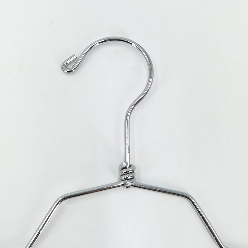 Wholesale simple wire hanger adult metal hangers non-slip multifunctional underwear drying clothes hanger