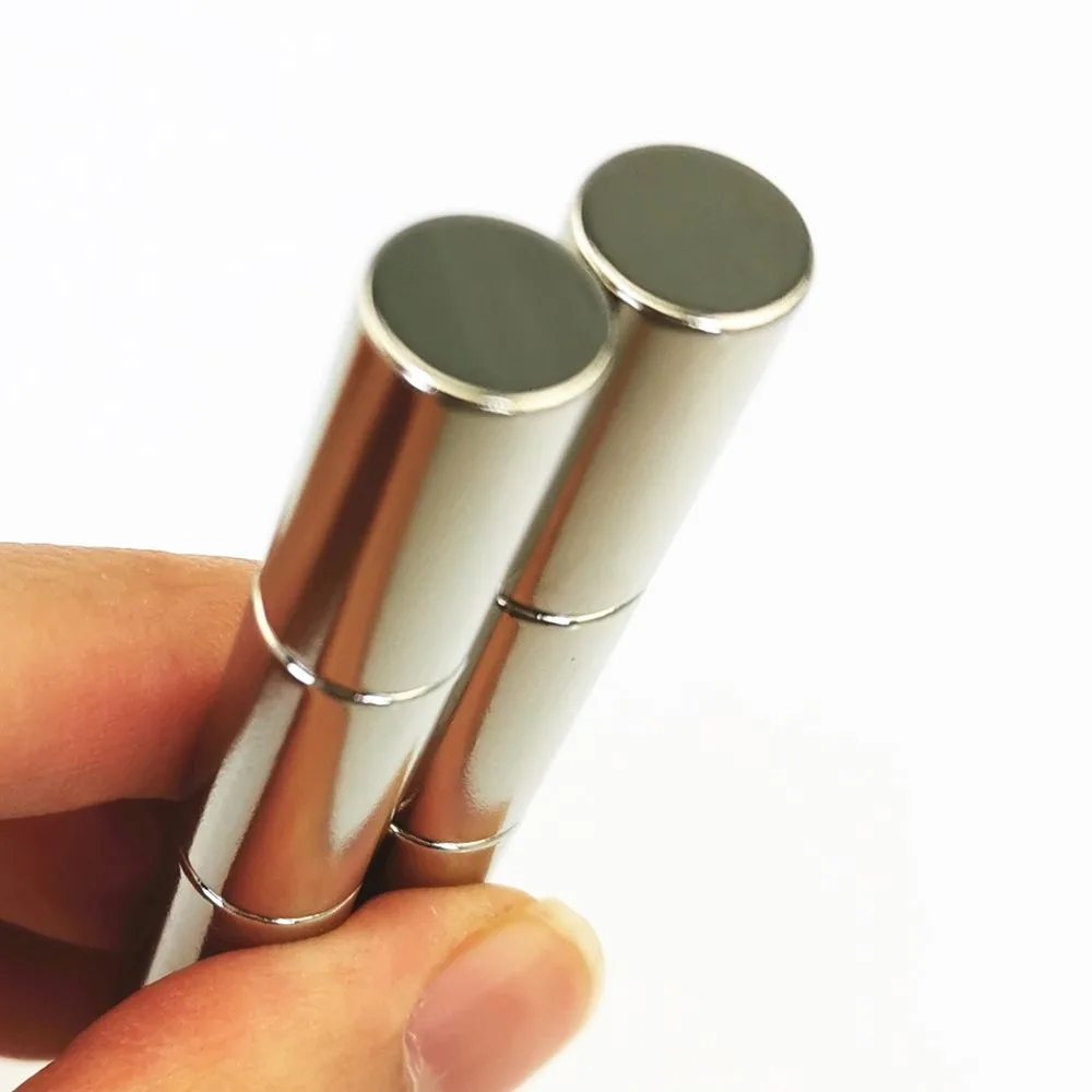 Dailymag perfect quality rare earth n35 n45 n52 round cylinder strong neodymium magnet 10x15 mm bar