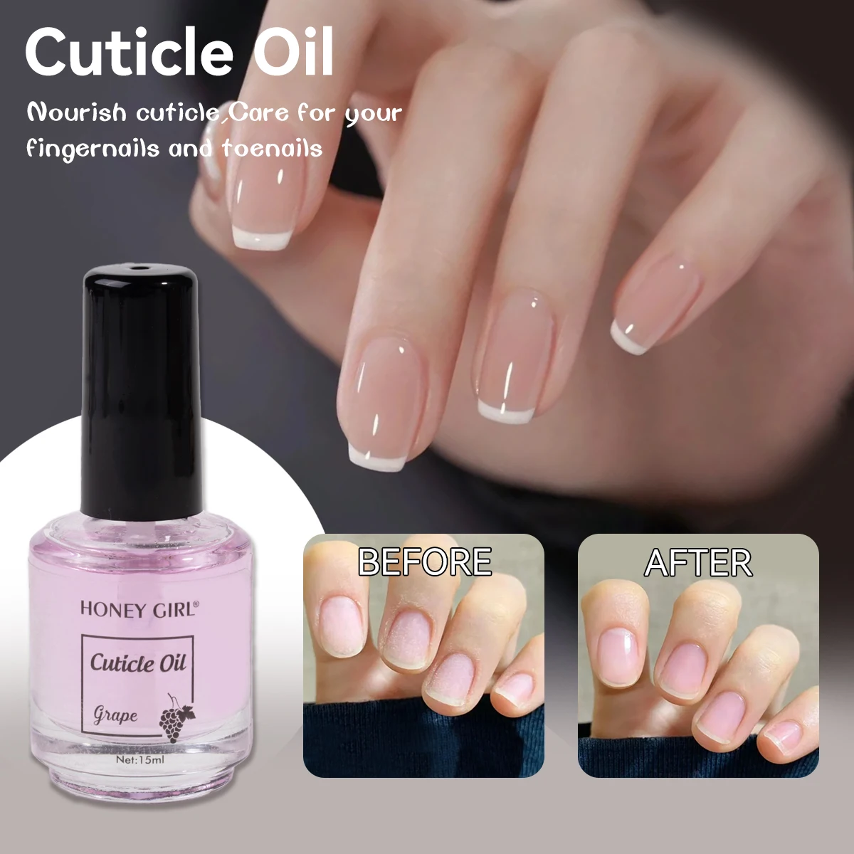 Oem Private Label Cuticle Revitalizer oil Moisture Nail Oil Nail Care Dry Flower Nutrition Cuticle Oil For Nail Art