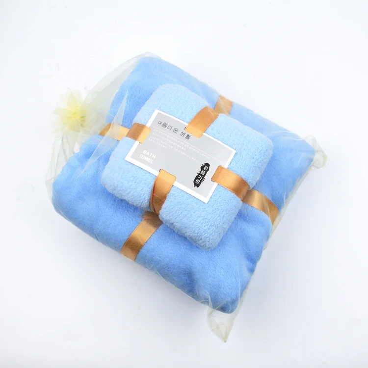 Wholesale Manufacturers Wholesale Good quality quick drying microfiber Cheap price Coral Fleece luxury bath towels set