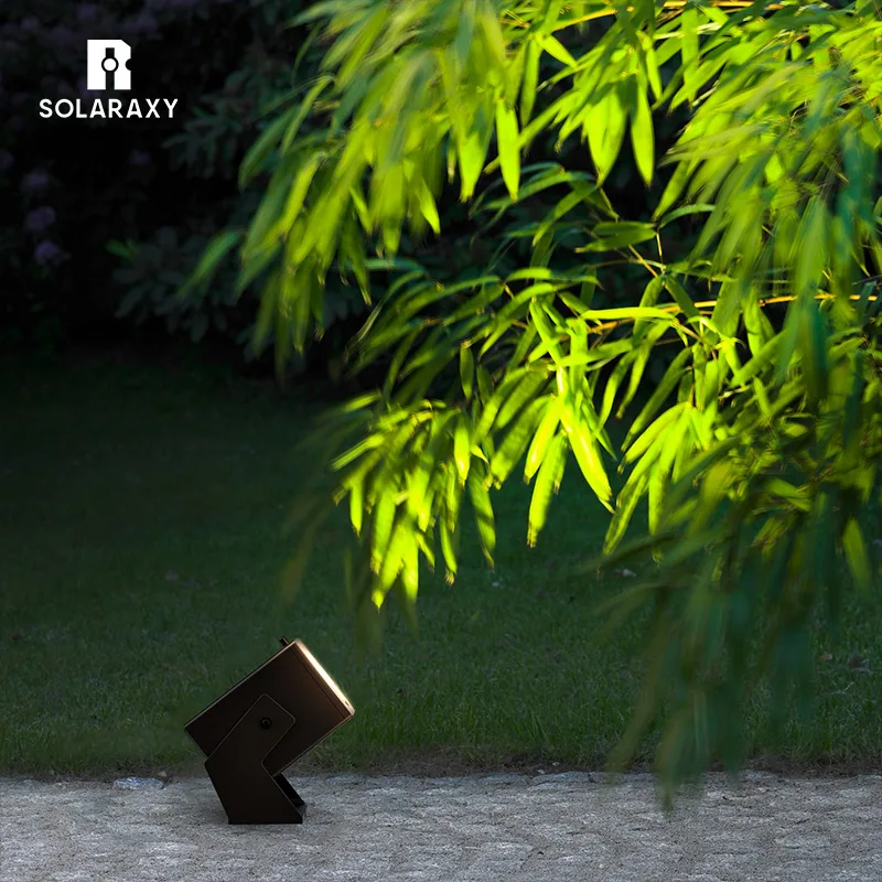 High quality waterproof commercial smart home outdoor landscape tree lights square garden solar led spot light
