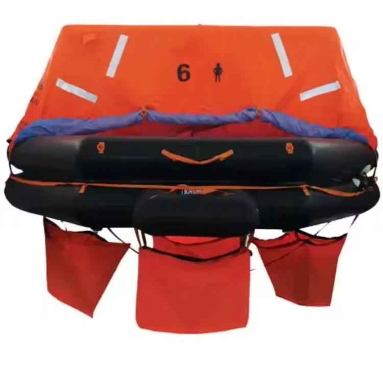 Marine CCS EC approval life raft with Rocket parachute signal flare for sale