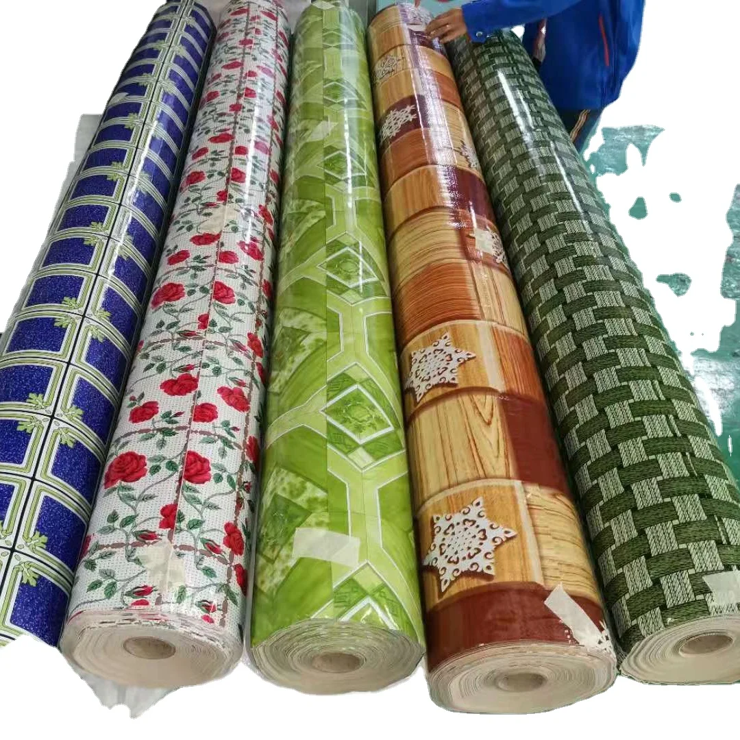 Cheap price  PVC vinyl sponge flooring LINOLEUM SPONGE FLOOR COVERING for indoor use