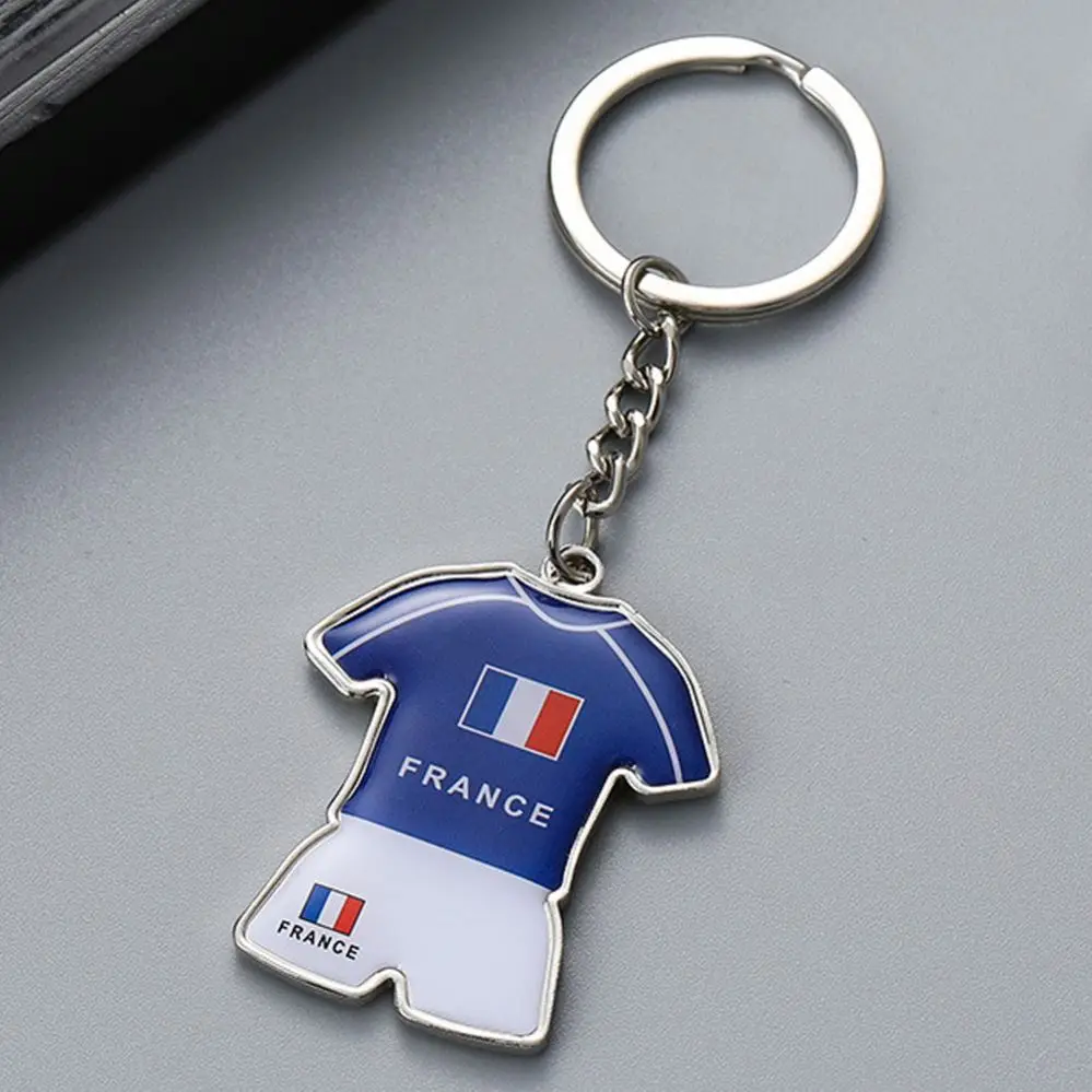 2022 Qatar Products Metal Team Jersey Flag Ball Soccer Football Key Chain