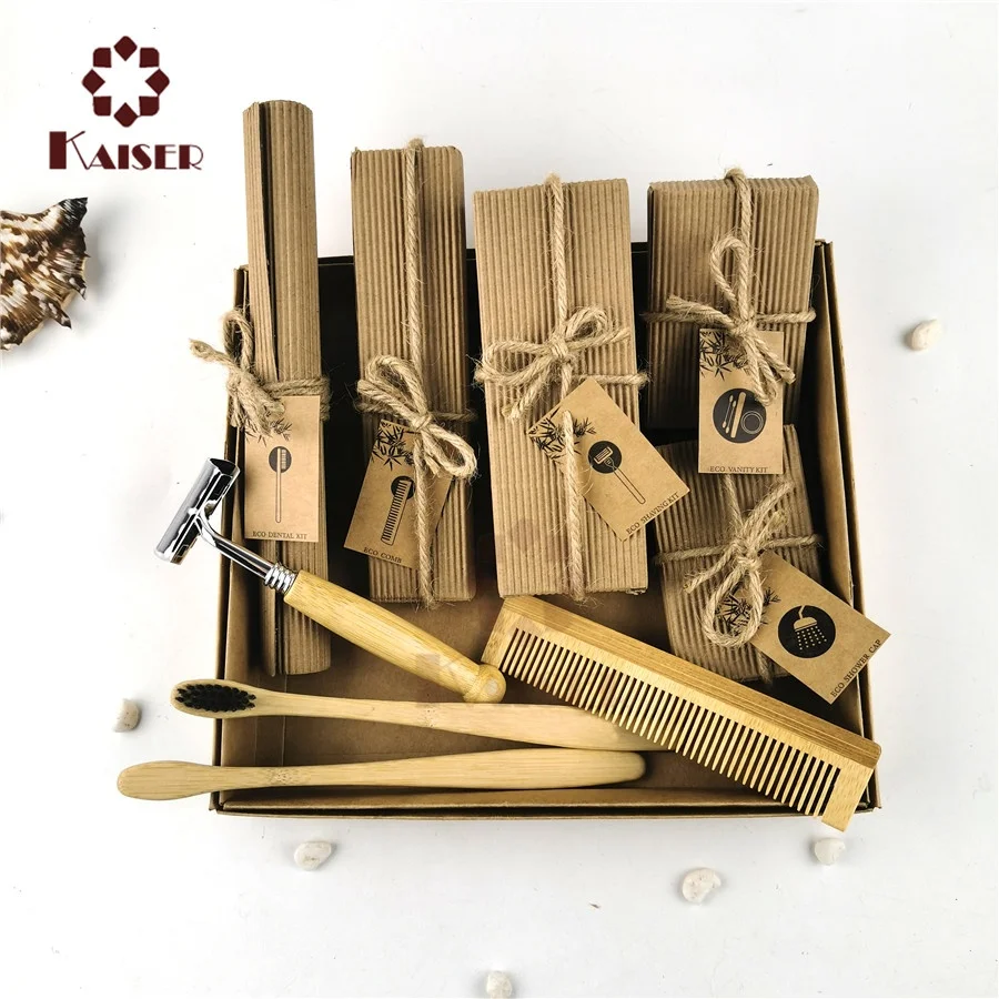Handmade Eco Friendly Wood Half-moon Wooden Hair Comb Bamboo Wide Tooth Comb Hotel Amenities